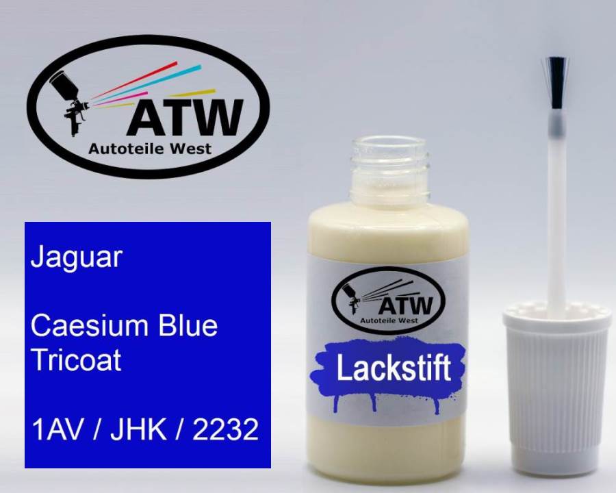 Jaguar, Caesium Blue Tricoat, 1AV / JHK / 2232: 20ml Lackstift, von ATW Autoteile West.